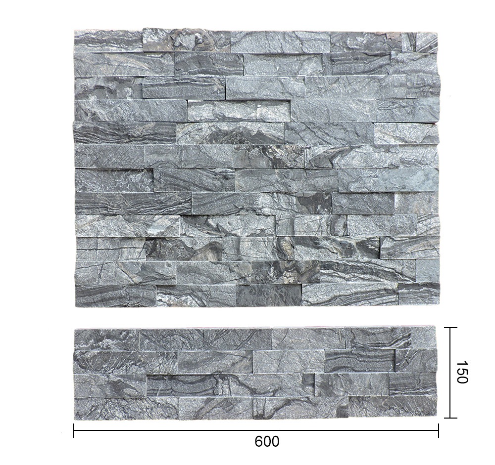 Ubin Slate Grey/Alami/Panel Slate Lembar Batu Alam/Lepuh Alpine Batu