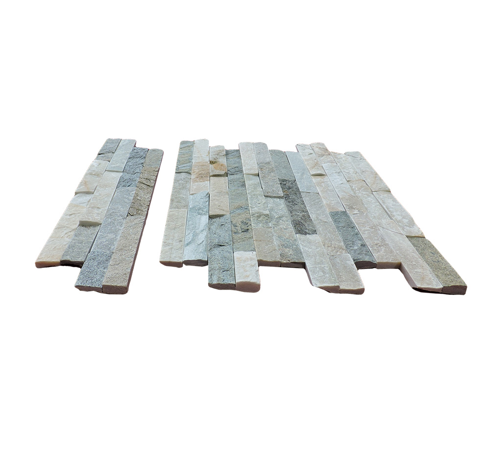Ubin Slate Alami/Lepuh Alpine Batu/Panel Slate Lembar Batu Alam/Kontras Abu -abu dan Kuning